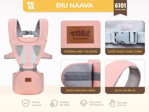 Địu Em Bé Đa Năng Naava ToBé