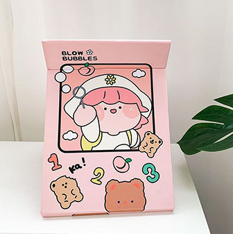 Gương Gấp Để Bàn Hoạt Hình Dễ Thương
