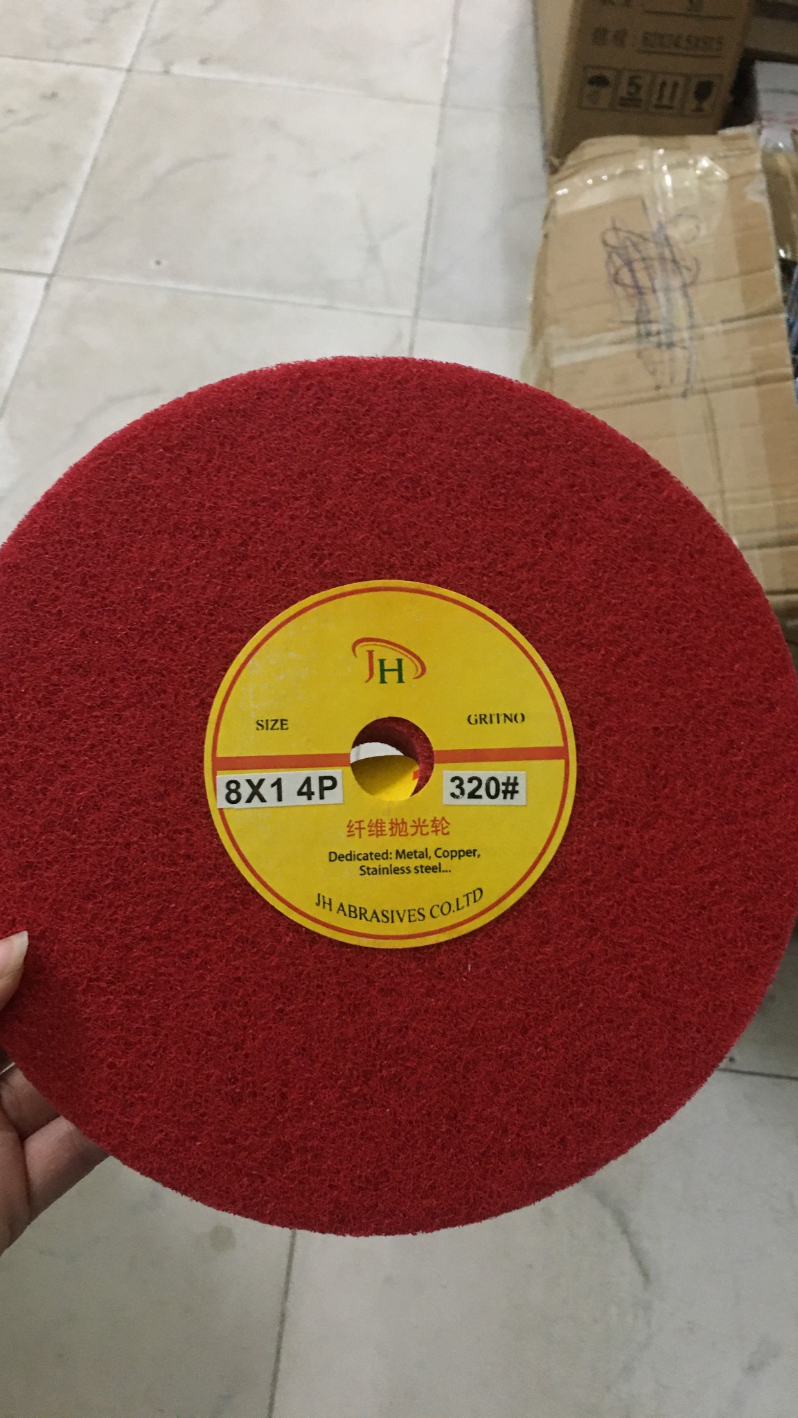 Bánh Nỉ Đánh Bóng Gia Hòa Đỏ  Size 200mm tới 250mm