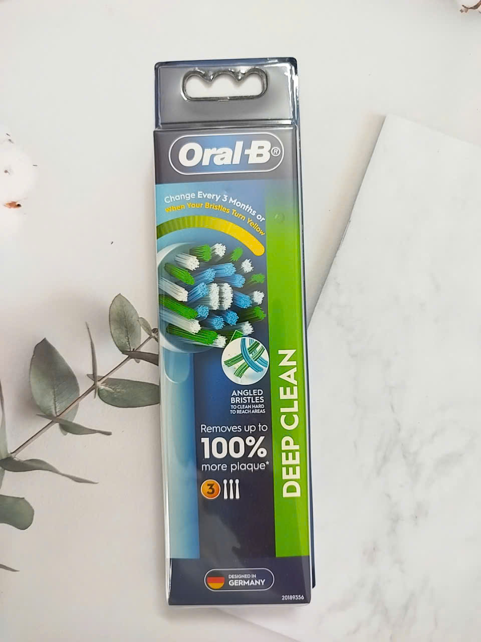 Bộ 3/5 đầu bàn chải điện thay thế oral-b brush cross action nội địa Úc giúp sạch sâu mảng bám kẽ răng quatangme-com-vn