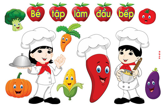Decal mầm non-GÓC PHÂN VAI-3 khổ to 127x80