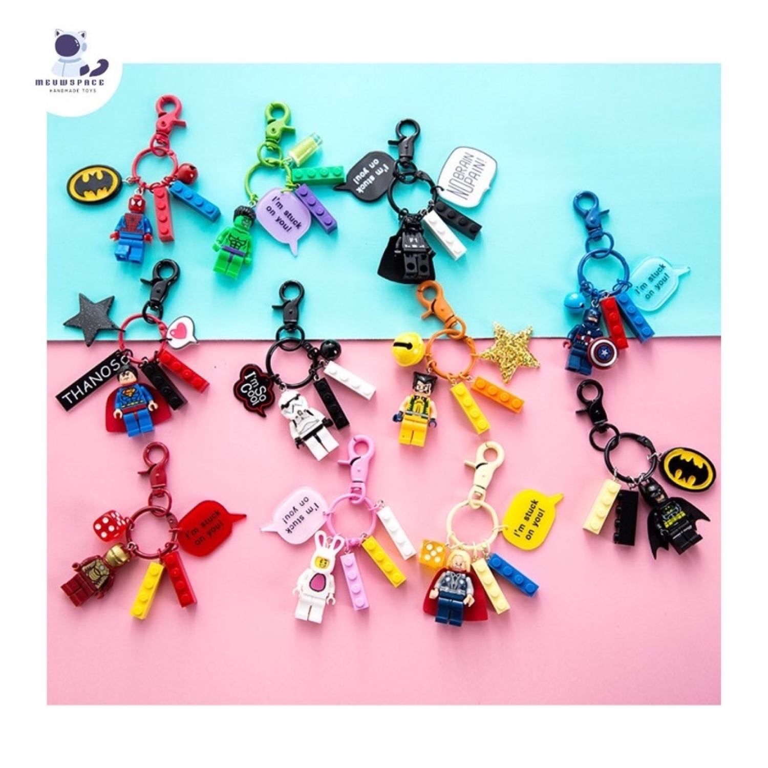 Móc khoá lego nhân vật hoạt hình