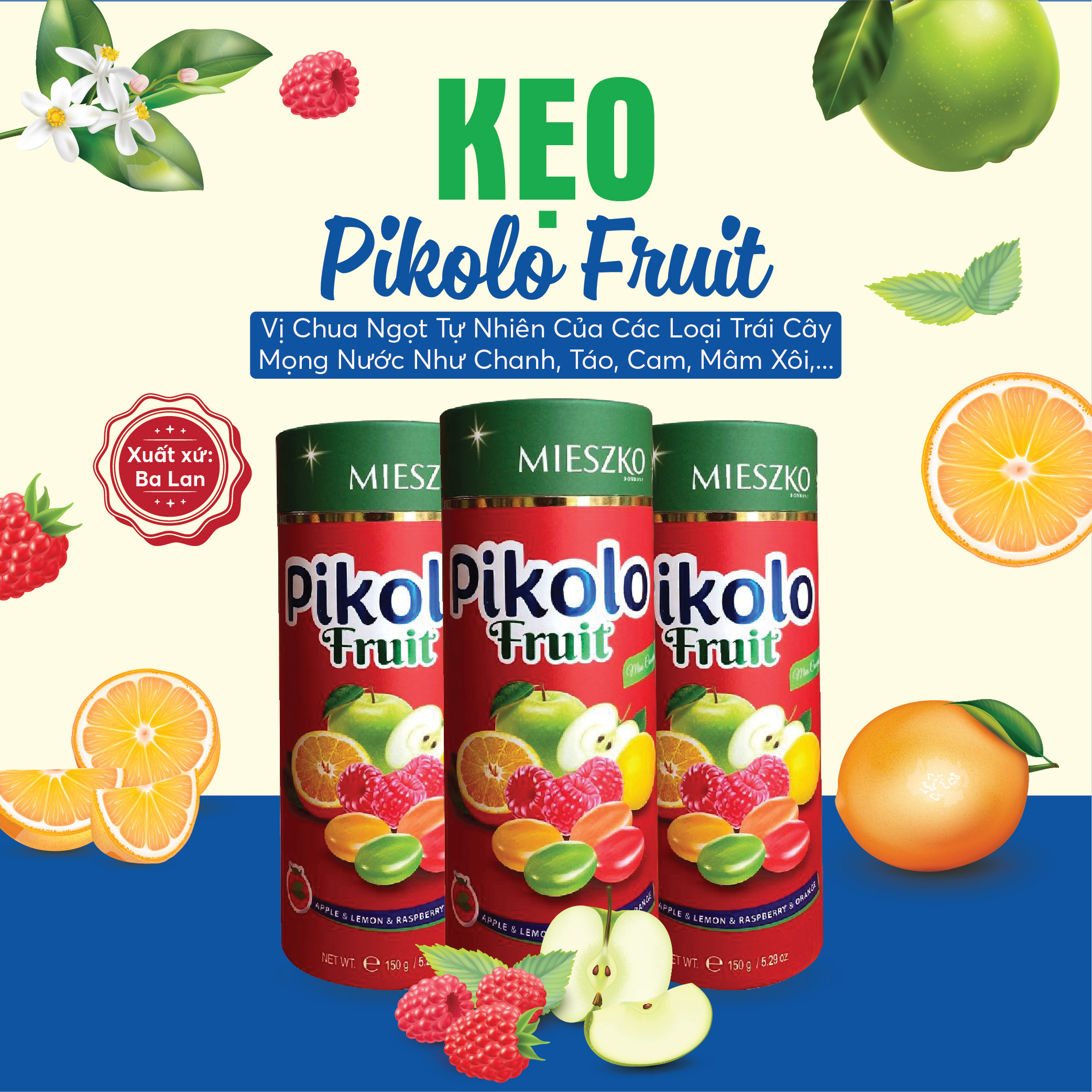 Kẹo Pikolo 150g Fruit