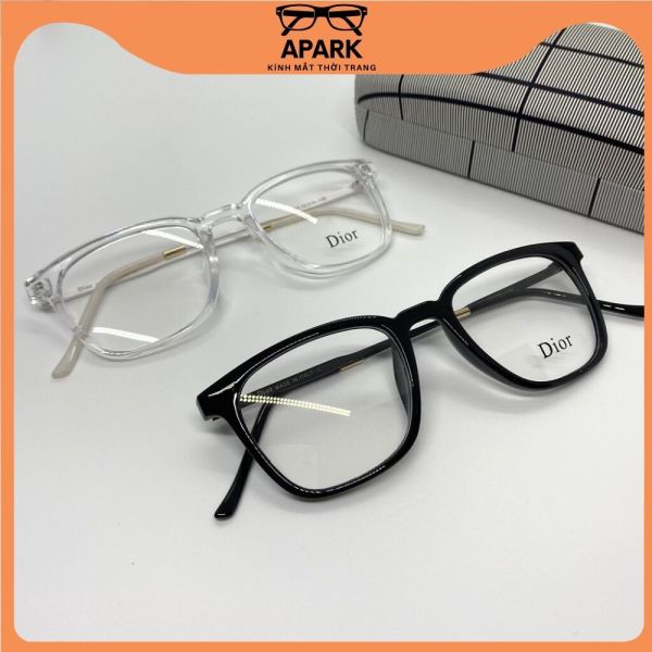 Giá bán Gọng kính cận FULLBOX nam nữ thiết kế gọng thép mắt vuông, kính giả cận thời trang CD -  APARK