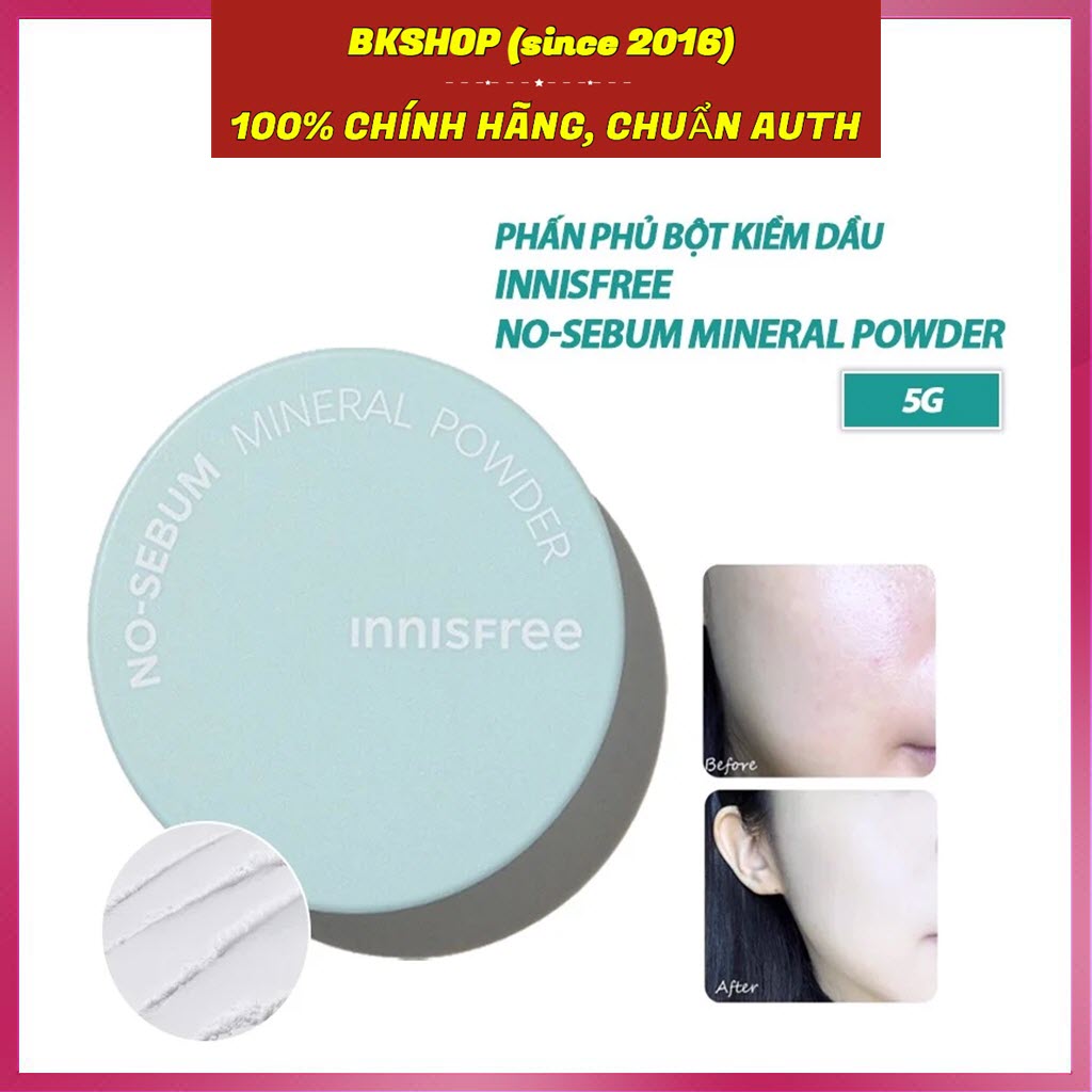 Phấn Phủ Dạng Bột Kiềm Dầu Innisfree No Sebum 5g