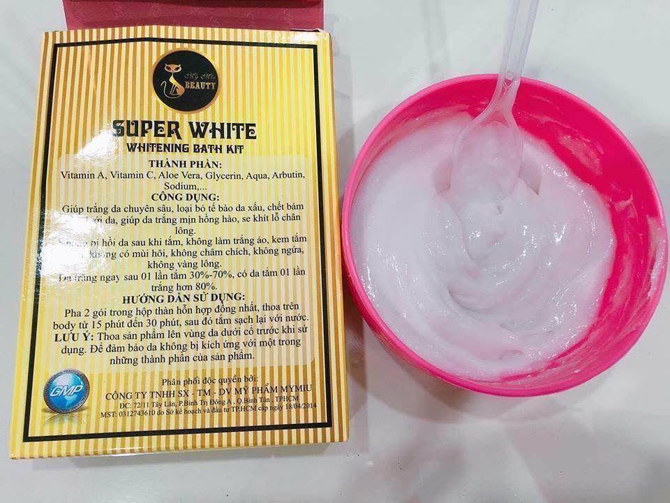 TẮM TRẮNG SUPER WHITE MYMIU