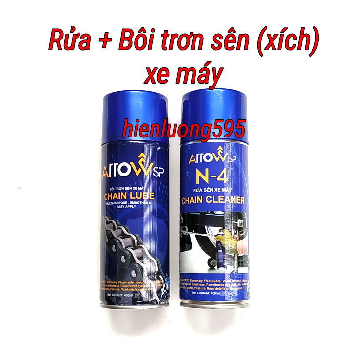 Dung dịch xịt Rửa, Bôi trơn sên (xích) xe máy