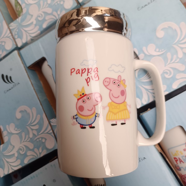 CA SỨ GIỮ NHIỆT CÓ NẮP GƯƠNG