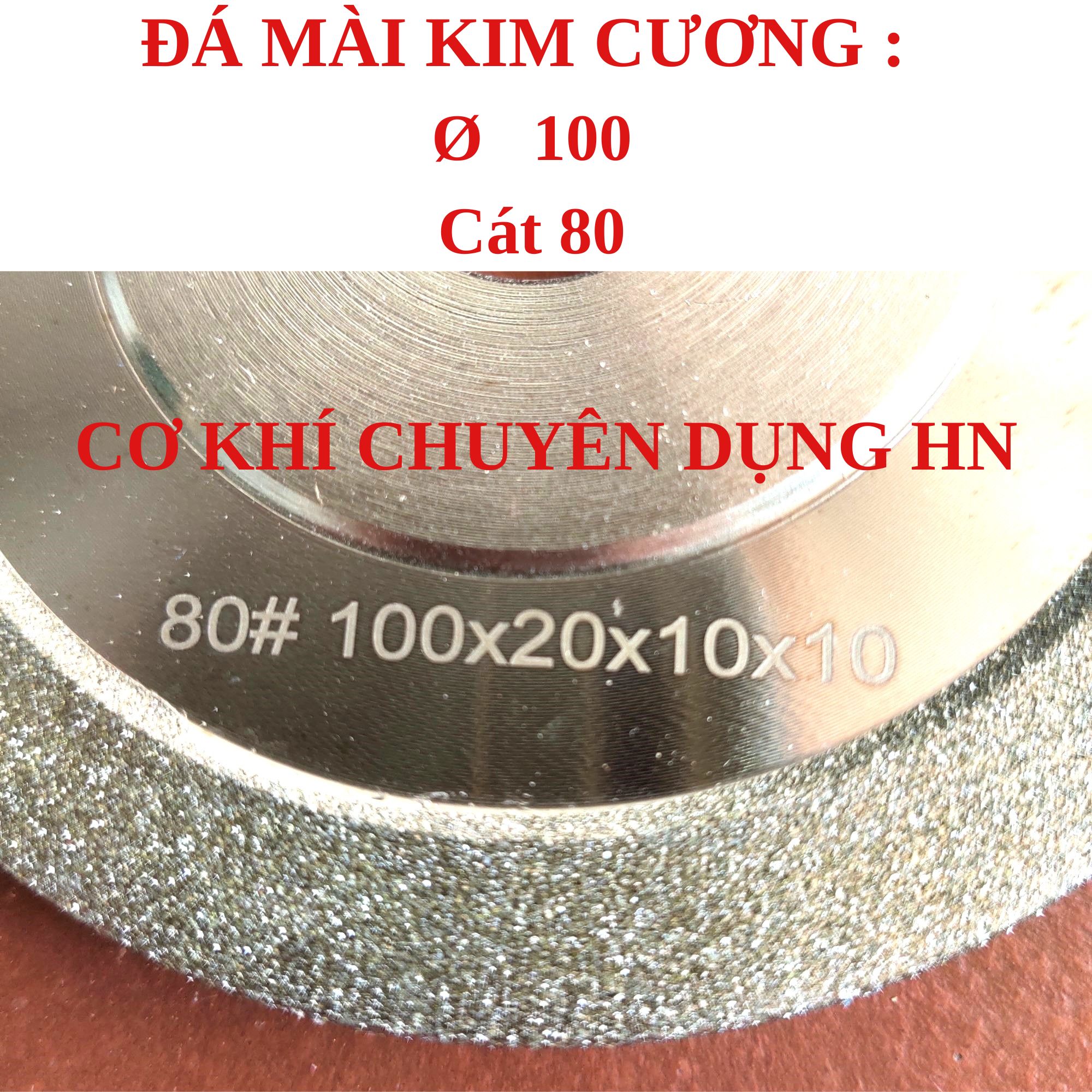 Đá mài kim cương - Mài lưng kim cương Ø 100mm (MLKC100)
