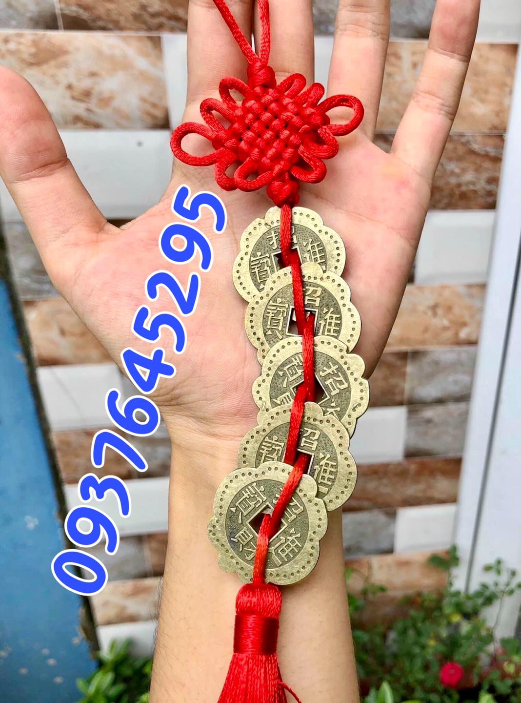 Xâu tiền xu hoa mai chiêu tài tấn bửu