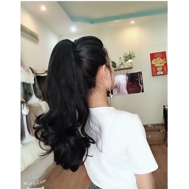 Tóc giả ngoặm xoăn đuôi lửng- mẫu mới