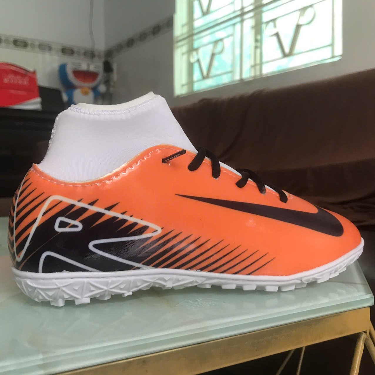 [HCM]Giày đá banh giày đá bóng cổ cao CR7: khâu full đế