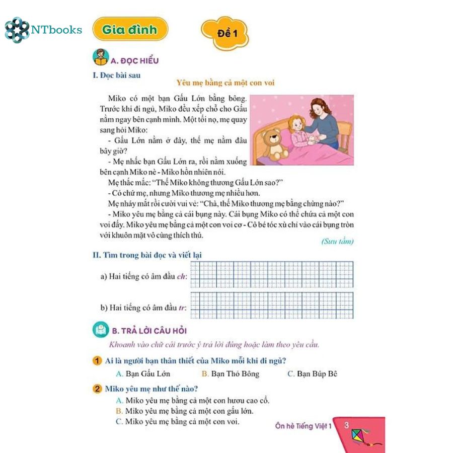 Sách Ôn Hè Tiếng Việt 1 - Cánh Diều (Biên Soạn theo chương trình Giáo dục phổ thông mới) - NTbooks