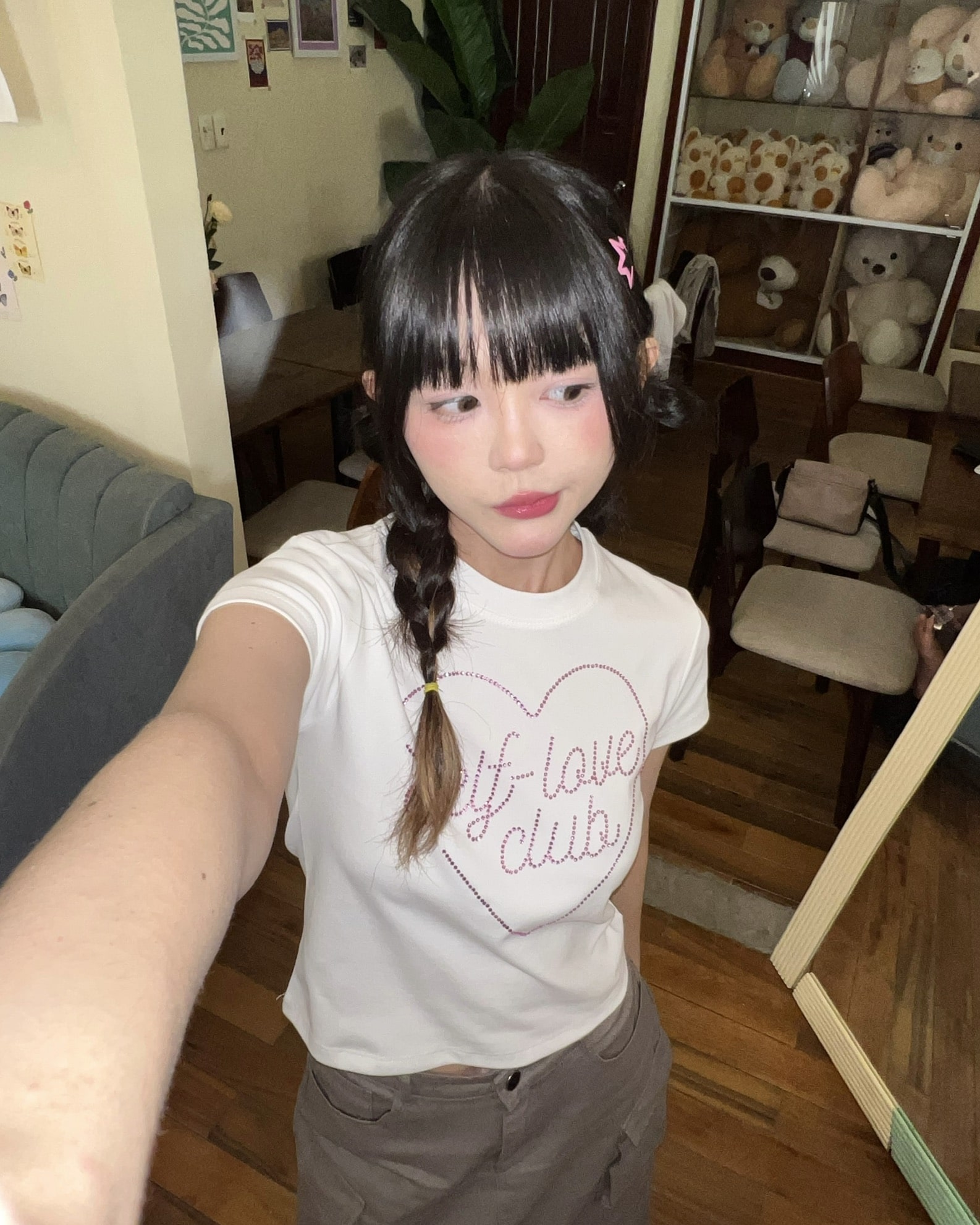 Áo croptop đính cườm SLC