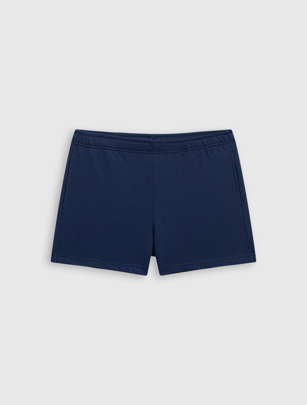 Quần soóc nữ canifa quần soóc chất liệu cotton pha cạp chun 6bs23s009