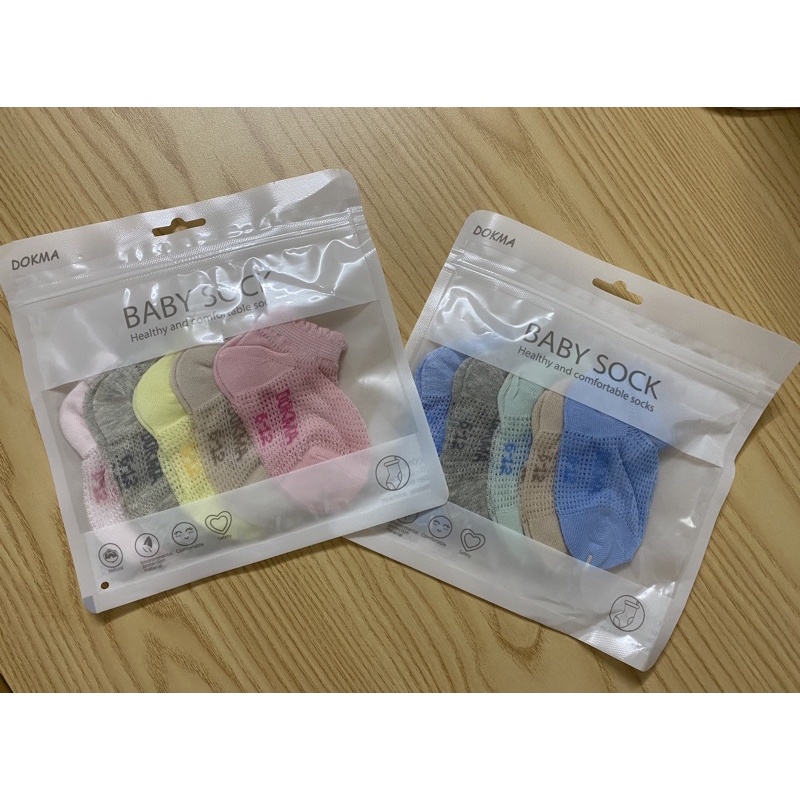 Sét 5 đôi tất lưới Dokma DS264 ( Size 6-12m)