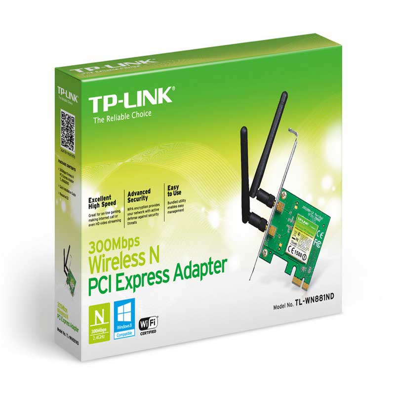 Tp-link tl-wn881nd – bộ chuyển đổi pci express chuẩn n tốc độ 300mbps