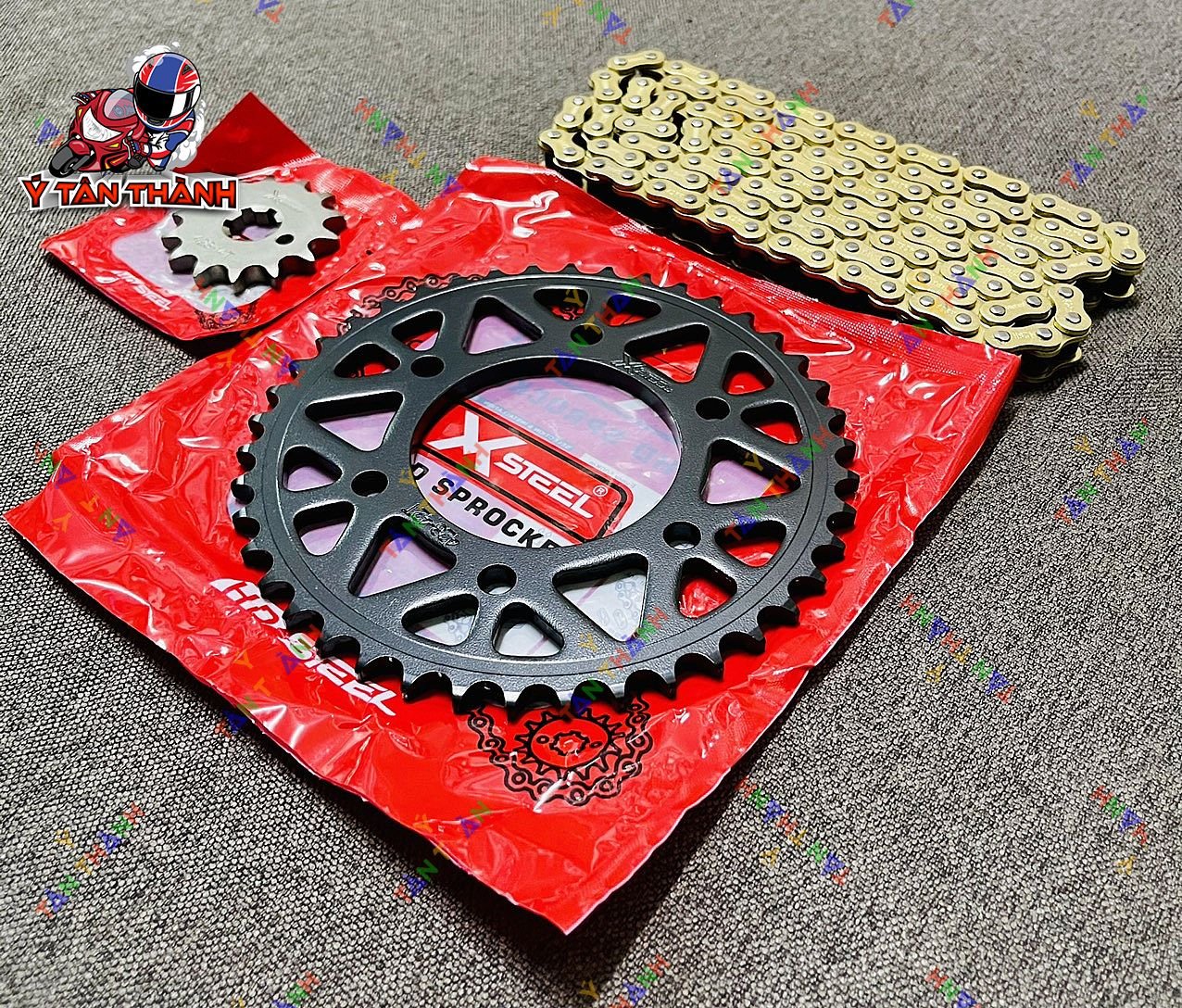 Nhông Sên Đĩa X1R Exciter 150 Đen