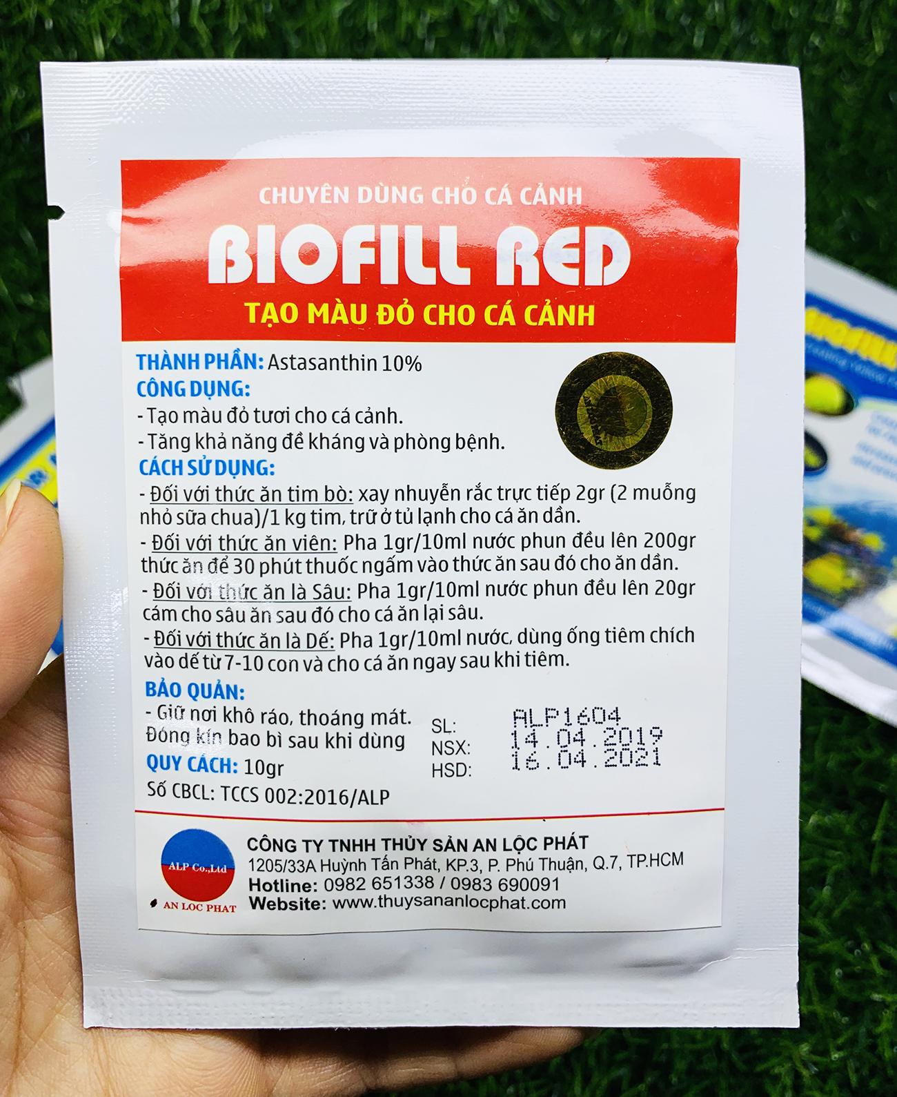 Chất tạo màu ĐỎ cho cá cảnh BIOFILL RED - BETTA COFFY ☕️