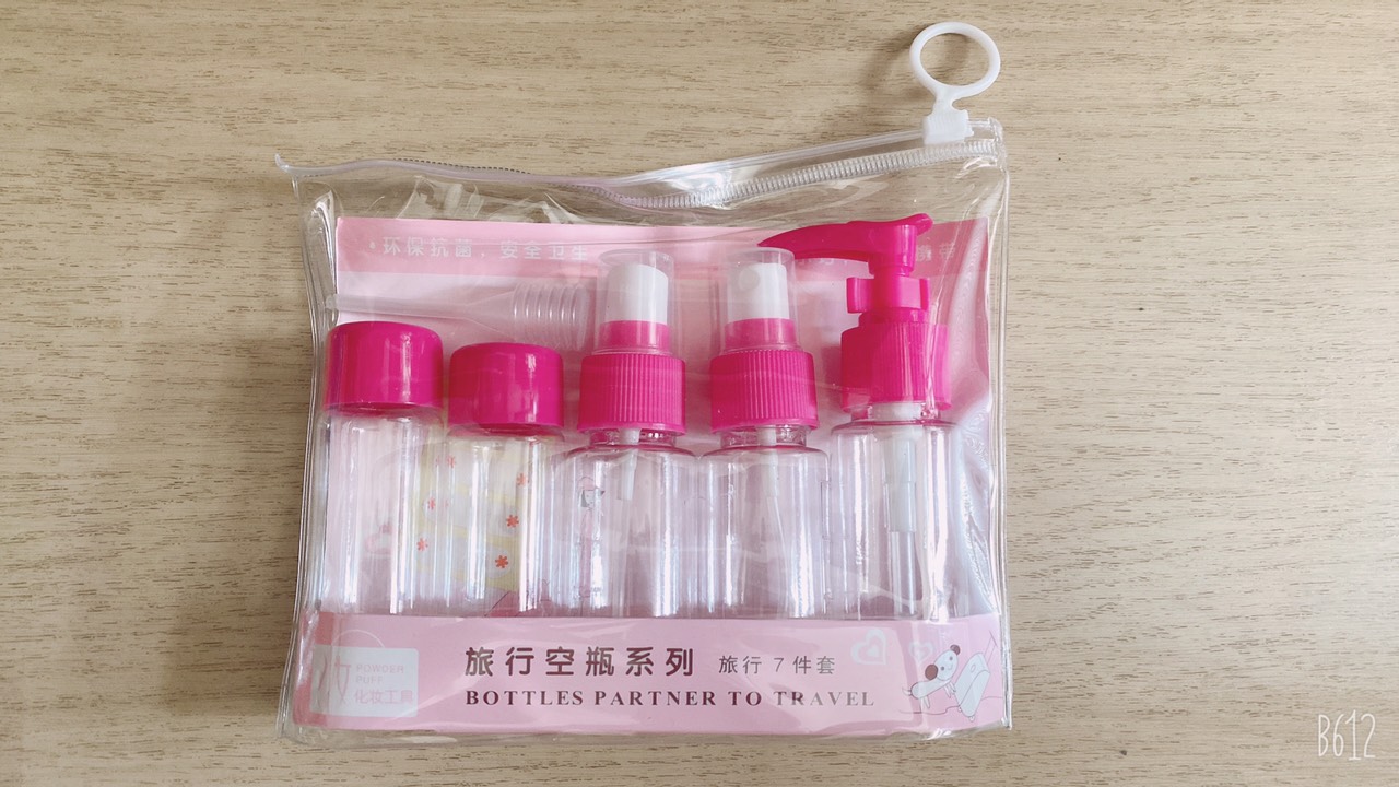 Bộ 7 Món Chiết Mỹ Phẩm Cao Cấp Du Lịch