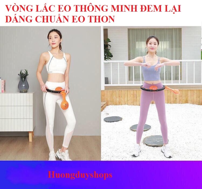 Vong Lắc Eo Thông Minh - Dụng Cụ Giảm Béo Nhanh Tại Nhà | Hàng chuẩn loại 1 có đồng hồ đo