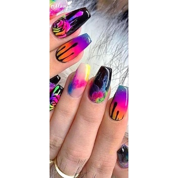 SET DẠ QUANG 12 Màu Làm Nails