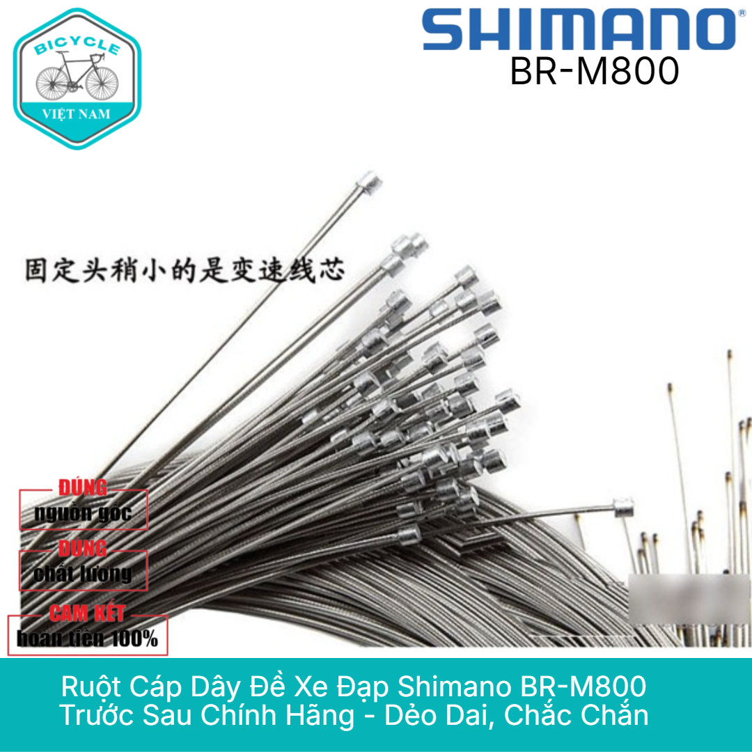 Ruột Cáp Dây Đề Xe Đạp Shimano BR-M800 Trước Sau Chính Hãng - Dẻo Dai, Chắc Chắn