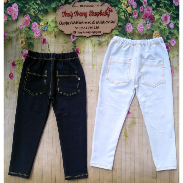 Quần giả jean size lớn cho bé gái từ 18-30kg