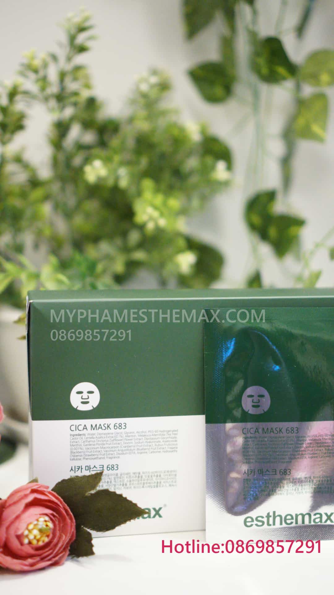 Mặt nạ miếng esthemax cho da nhạy cảm cica