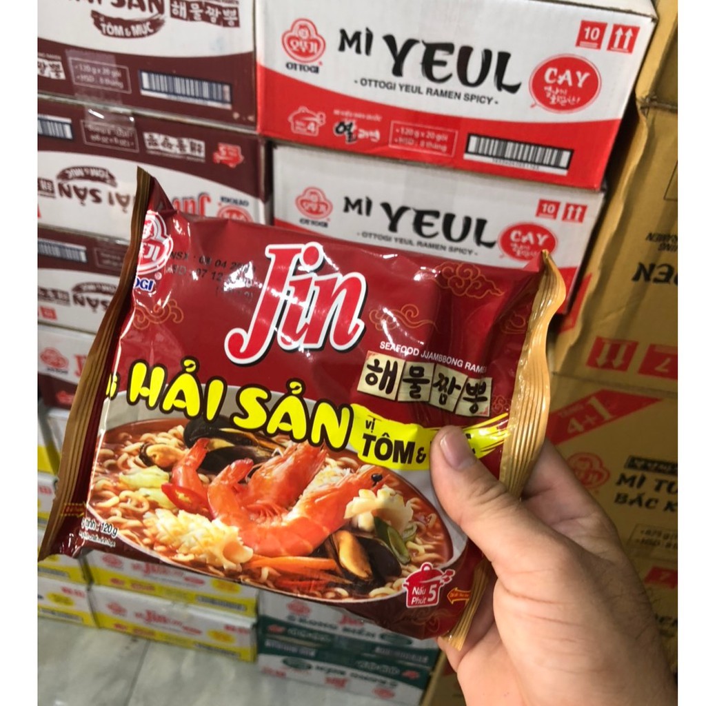 Combo 5 gói - Mì Hải sản Tôm Mực 120g