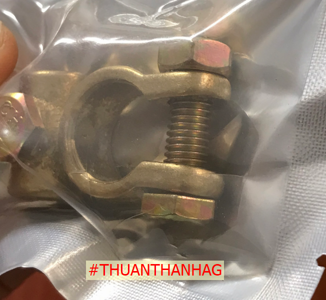 Cọc Bình Ắc Quy bằng Đồng Thau kiểu Thái Phi 18 (D18 mm) - 1 cặp