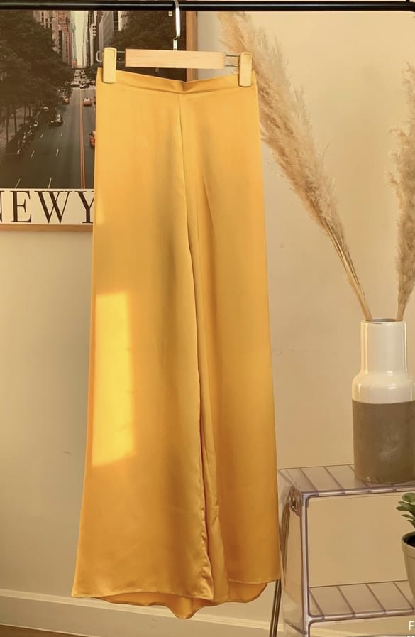 Quần áo dài vải satin lụa đủ màu