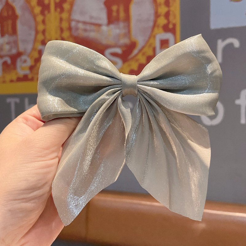 [W.E Store] Kẹp tóc NƠ LỤA phong cách Hàn Quốc