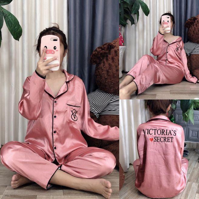 [HCM]Đồ bộ phi lụa Victorias Secret ( hàng chuẩn shop )