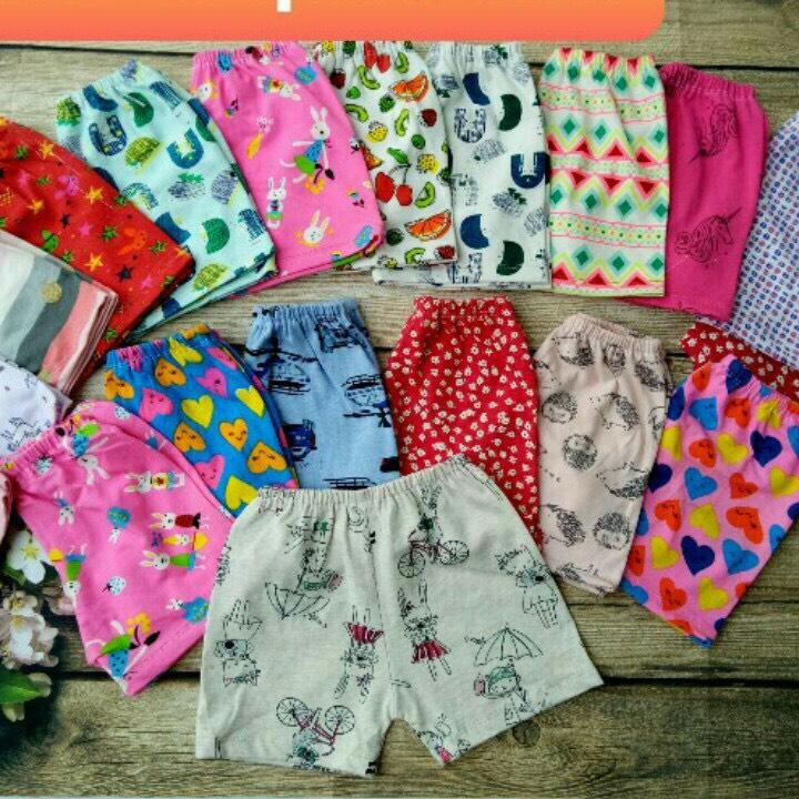 Quần chục đùi bozip cho bé gái 6-25kg - 10 chiếc