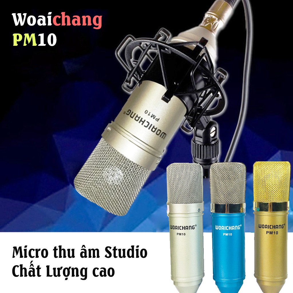 Micro thu âm hat karaoke woaichang pm10 -dc3392