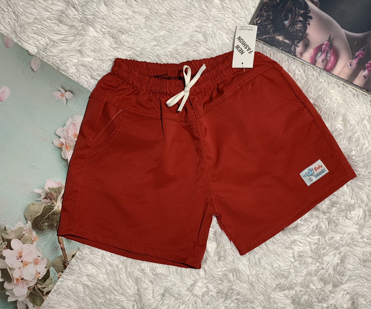 Quần short kaki, quần đùi nữ lưng thun