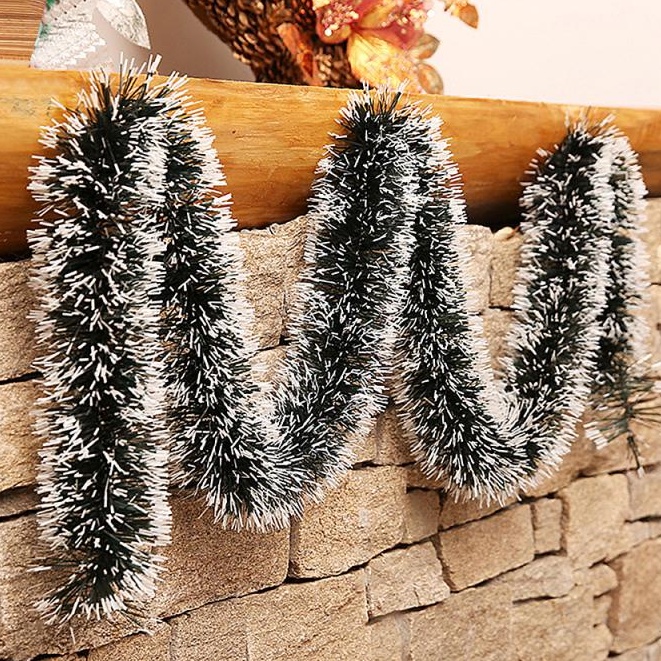 Dây kim tuyến đuôi chồn decor Giáng sinh