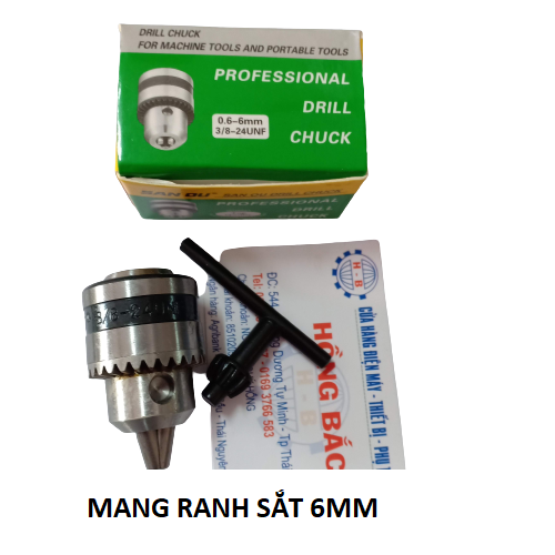 Đầu Mang Ranh  Kẹp Mũi Khoan 1.5-6mm - ren trong