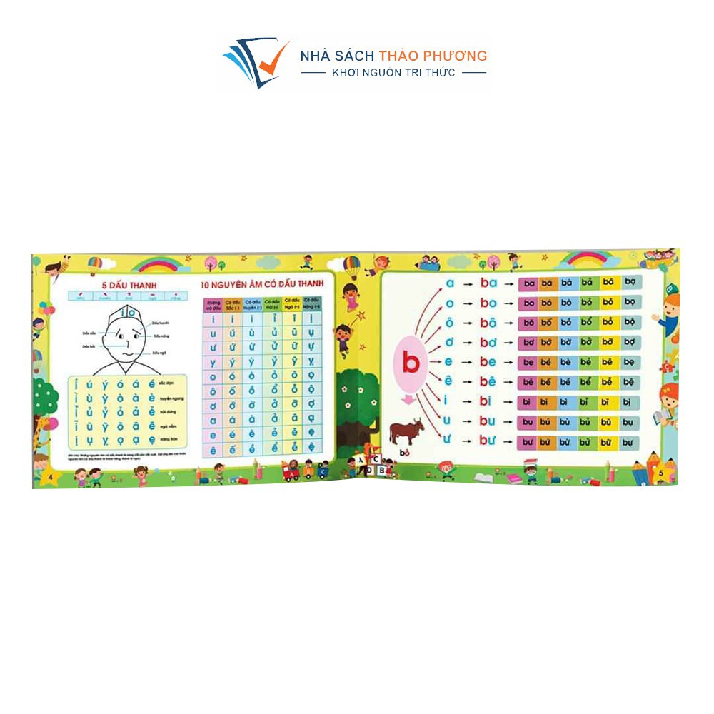 Sách - Tập Đánh Vần Tiếng Việt (Bí Quyết Giúp Con Đọc Tiếng Việt Thông Thạo 4-6 Tuổi) - Không Thẻ