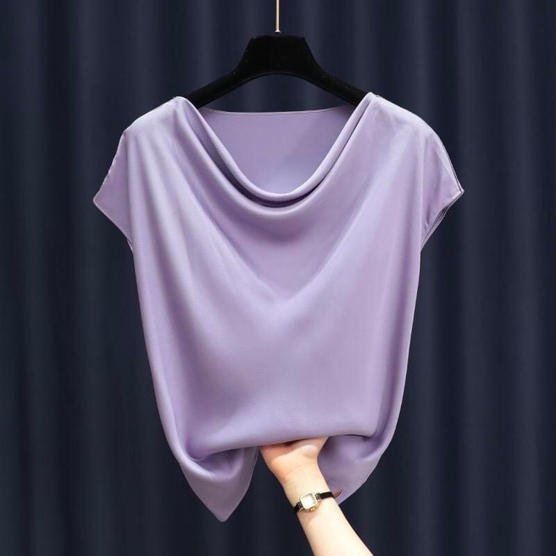 Áo lụa cổ chễ chất vải cao cấp - ACD