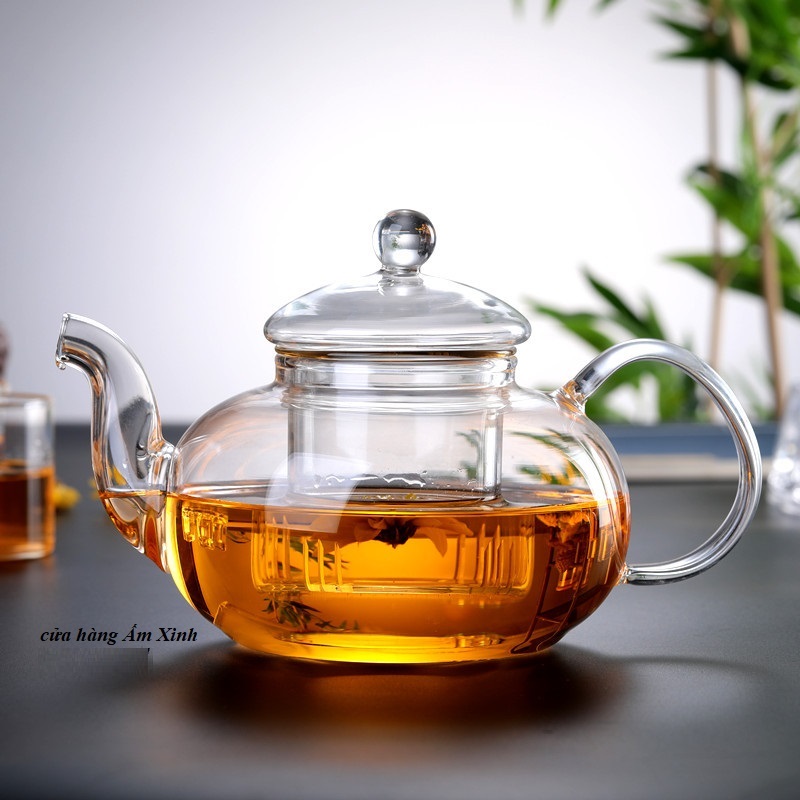 Ấm Thủy Tinh Pha Trà có lõi lọc (250 - 800 ml)