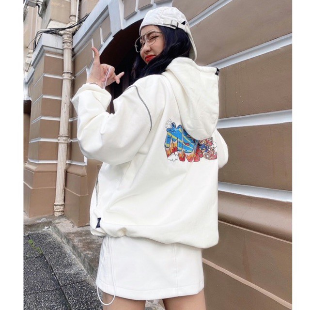 Áo Hoodie Msic (Trắng)