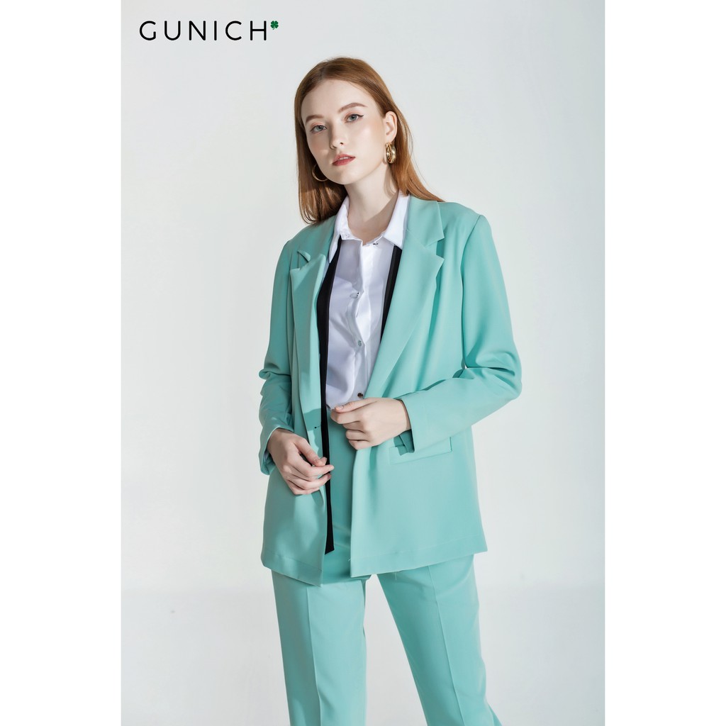Áo sơ mi trắng phối dây lụa Gunich