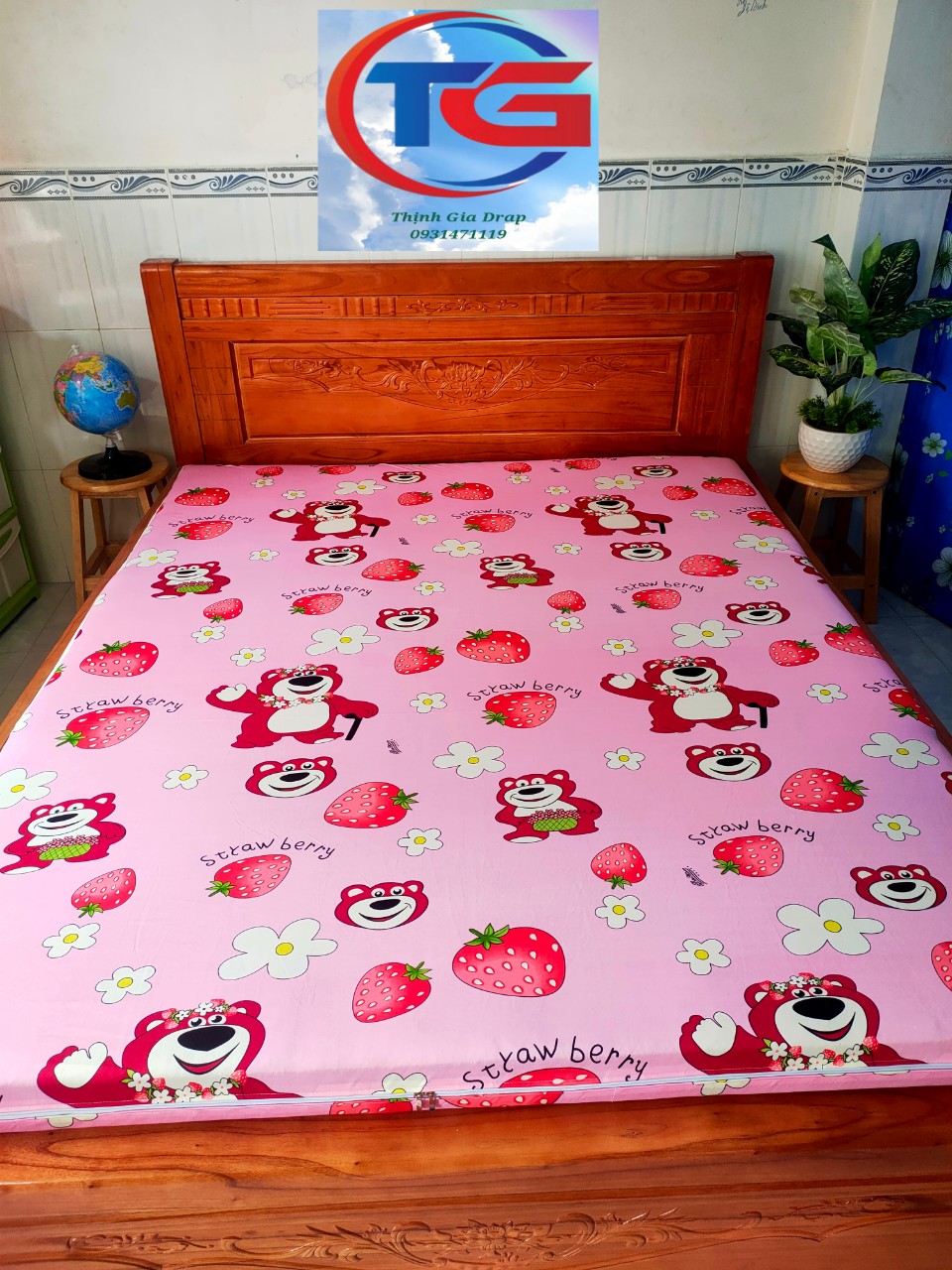 Drap lẻ Thun 3D Hàn Quốc