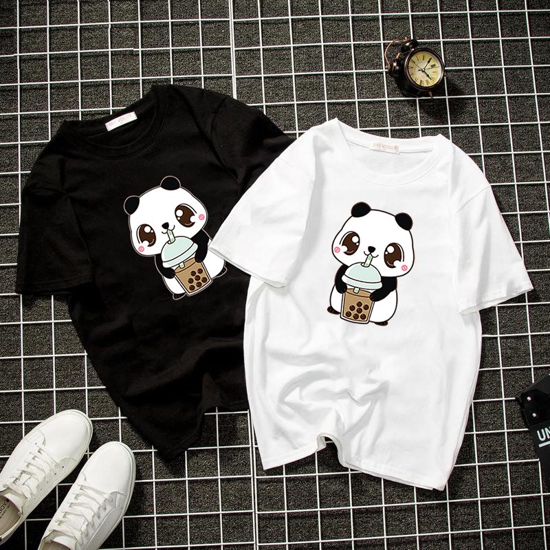 Áo thun nam nữ gấu trúc dễ thương vải dày mịn DEAL3012