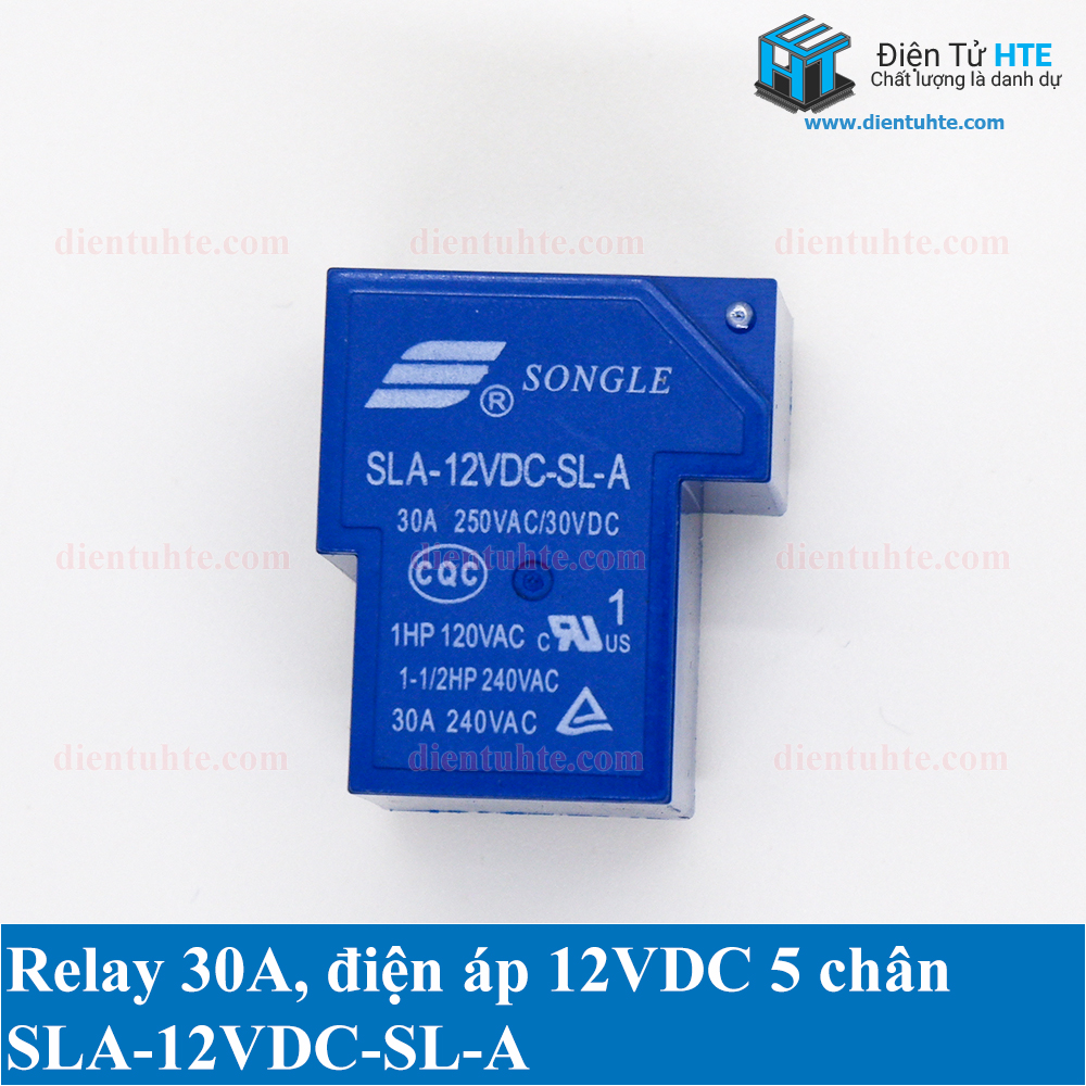 [COMBO] 2 Relay 12V 5 chân 30A chính hãng SONGLE SLA-12VDC-SL-A
