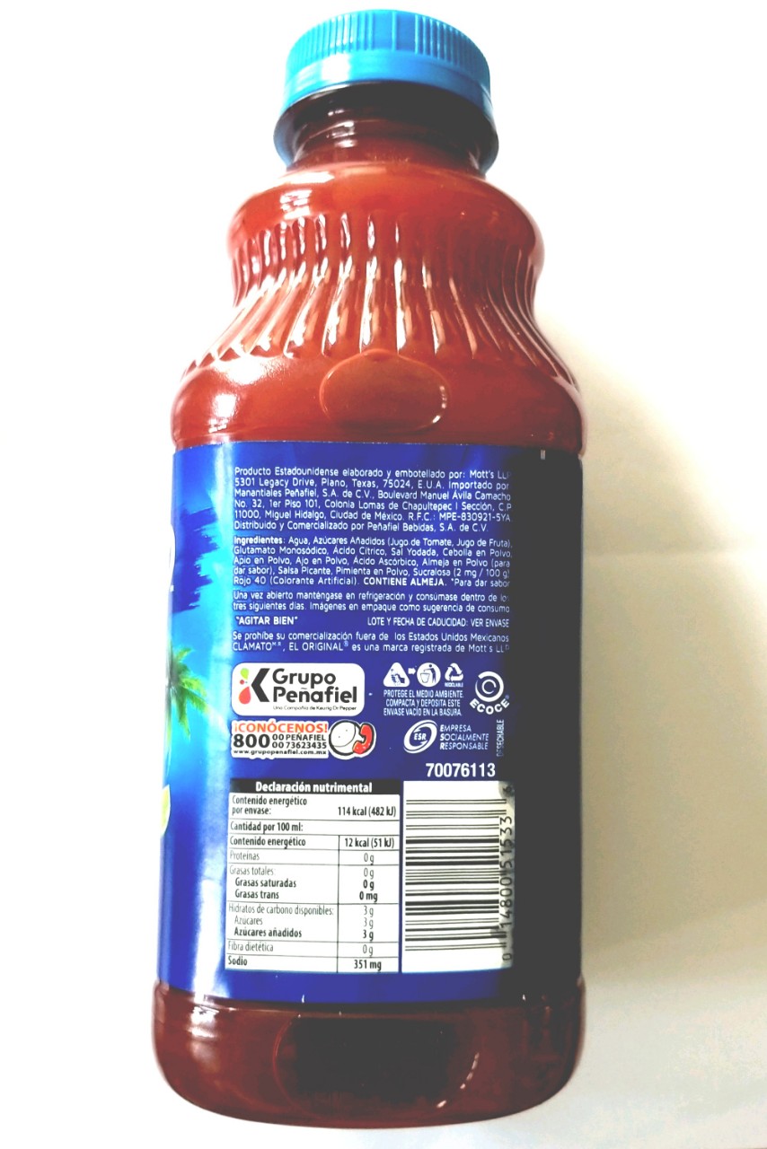 Clamato, Bottle, 1 liter