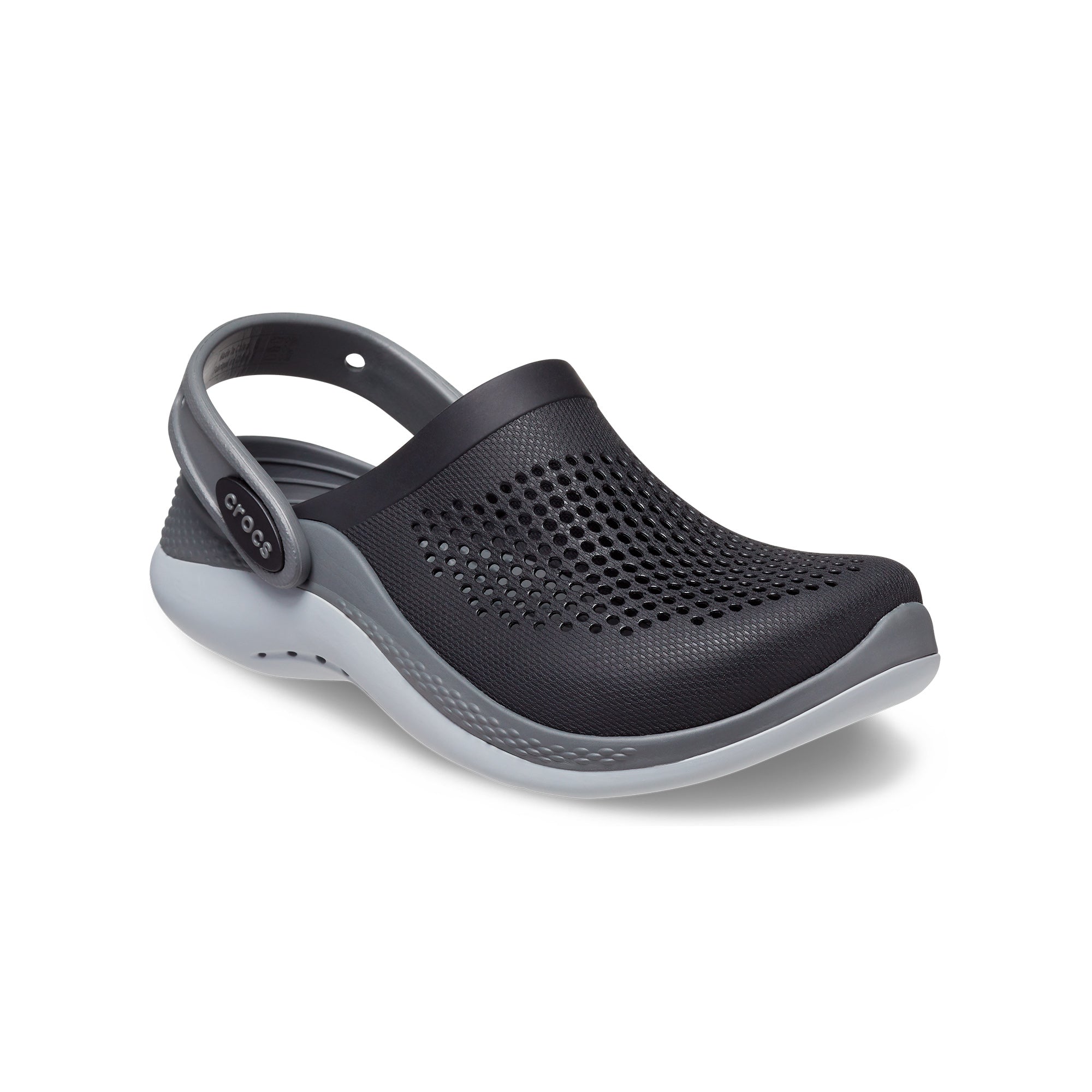Giày Clog Trẻ Em Crocs Literide 360 - Black/Slate Grey