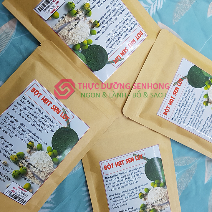 Bột hạt sen (200gr) Hạt sen lứt rang chín xay mịn